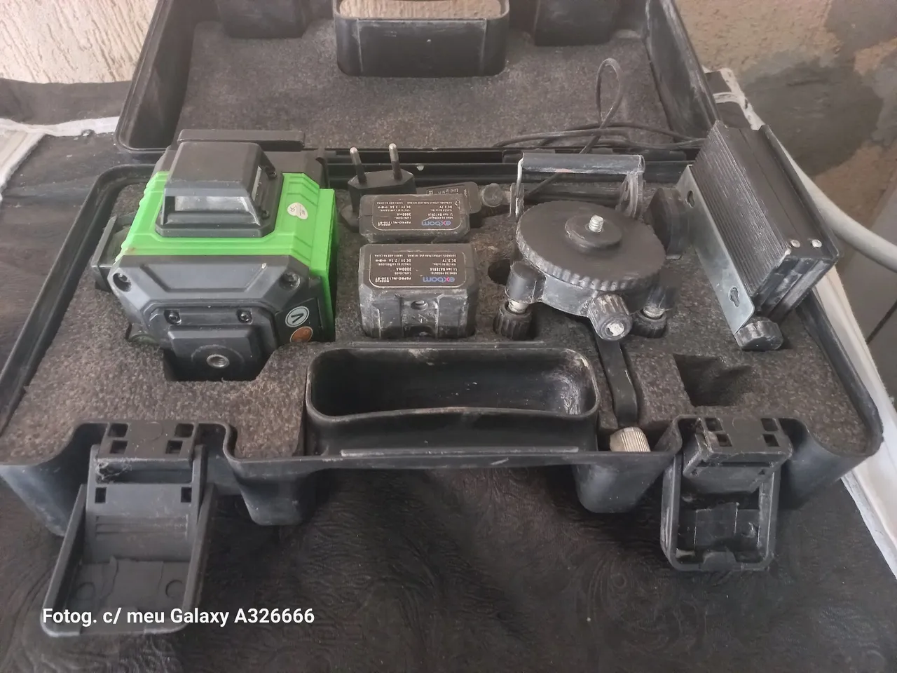 Nível a Laser 360° Verde Profissional Completo