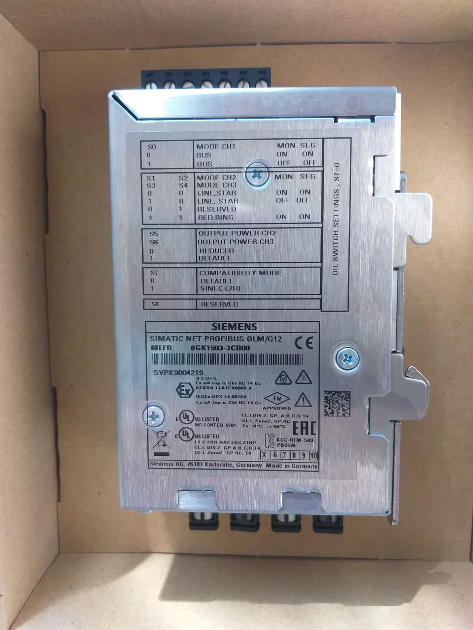 Módulo de Rede Siemens SIMATIC NET PROFIBUS OLM/G12