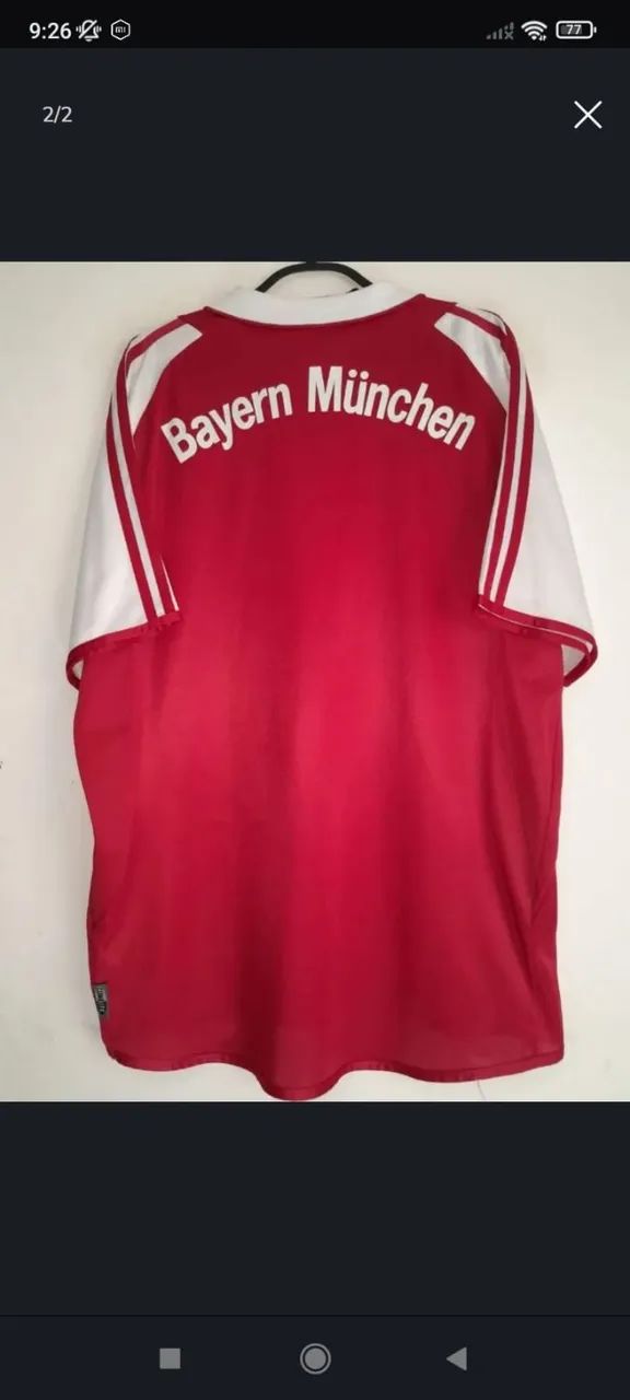 Camisa bayern munIch 2004 Ballack autografada certificada - Foto 2