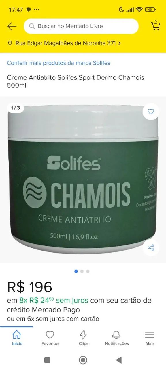 Creme Antiatrito Chamois Solifes 500ml Ciclismo - Foto 5