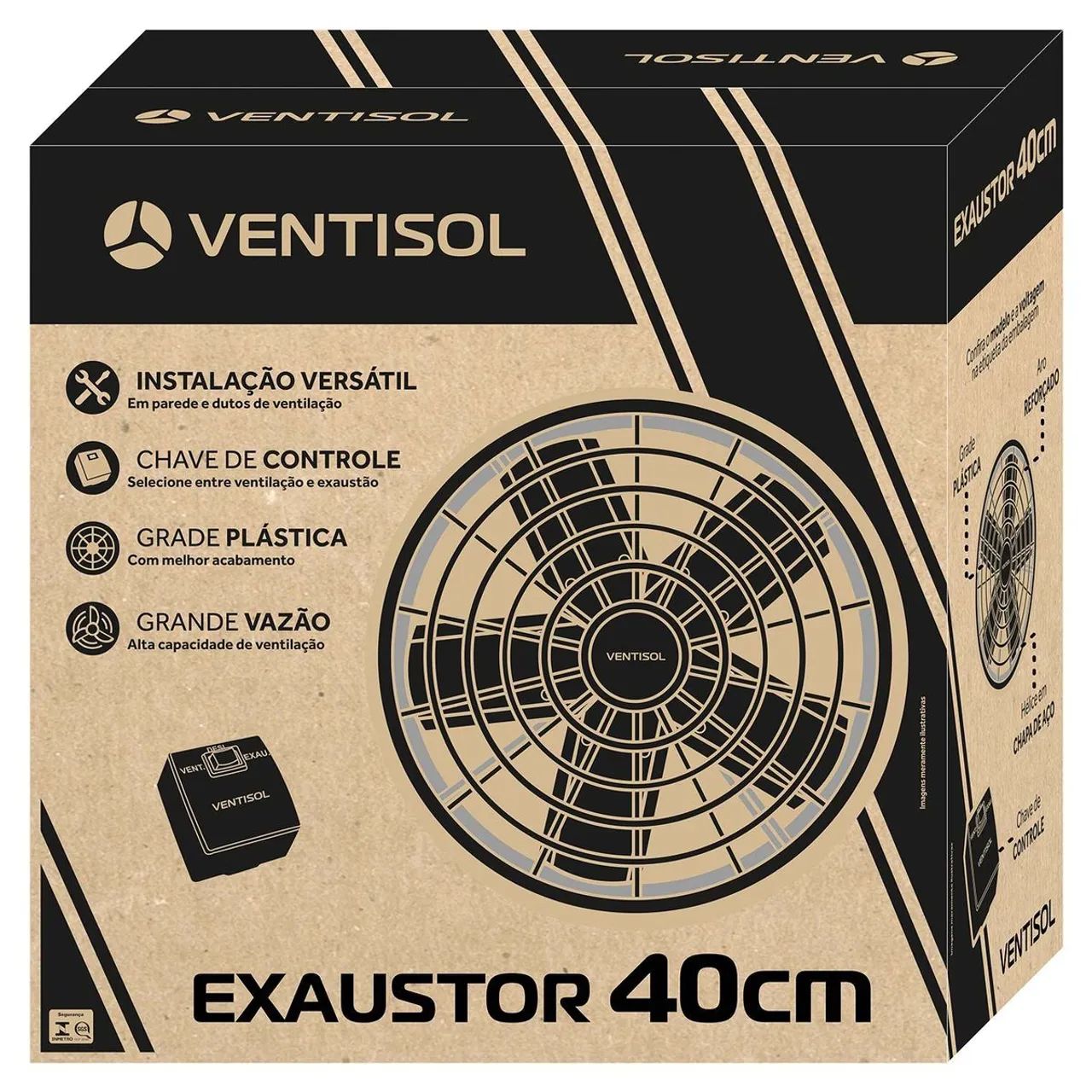 Exaustor Comercial Premium 40 cm 1/5CV 127v e 220v Ventisol - Foto 4