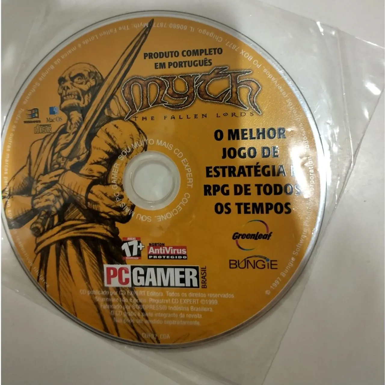 Myth The Fallen Lords 1997 jogo antigo PC CD Expert revista português