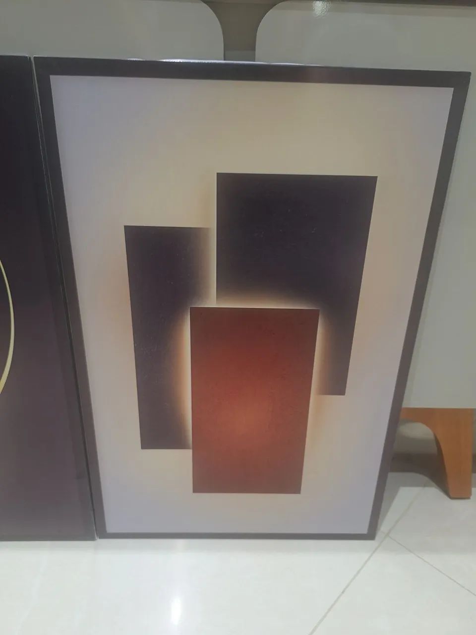 Quadro adesivas com pintura abstrata 40cm x 60cm  - Foto 2