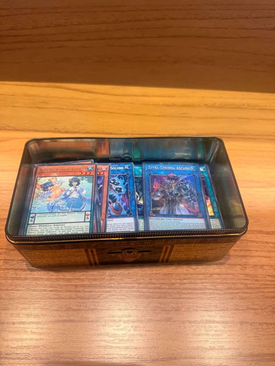 Lata Yu-Gi-Oh! Colecionável cartas magic - Foto 3
