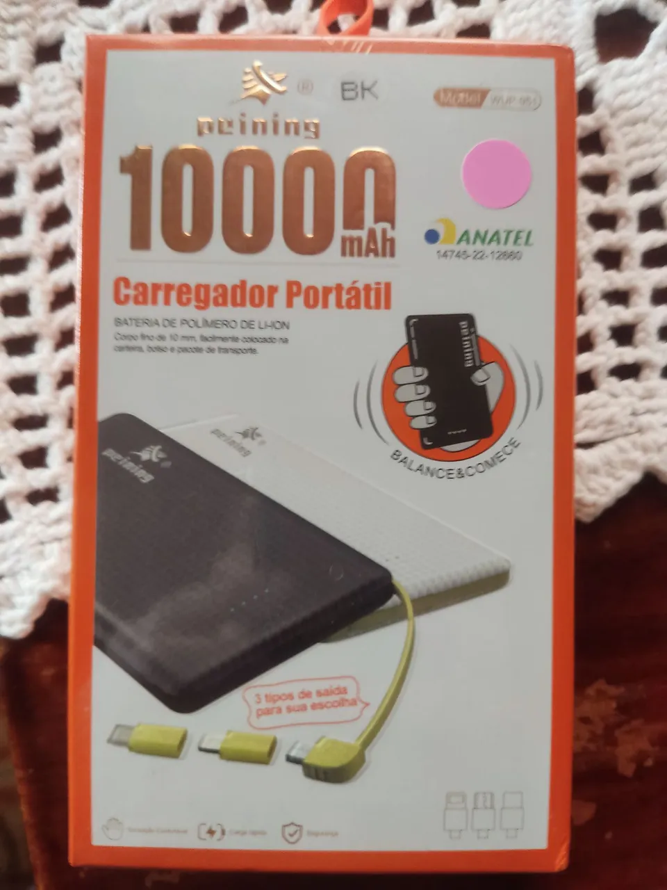 Carregador Portátil 10000mAh - Peining