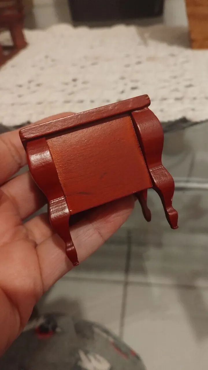 Miniatura de móvel de cabeceira antigo  - Foto 3