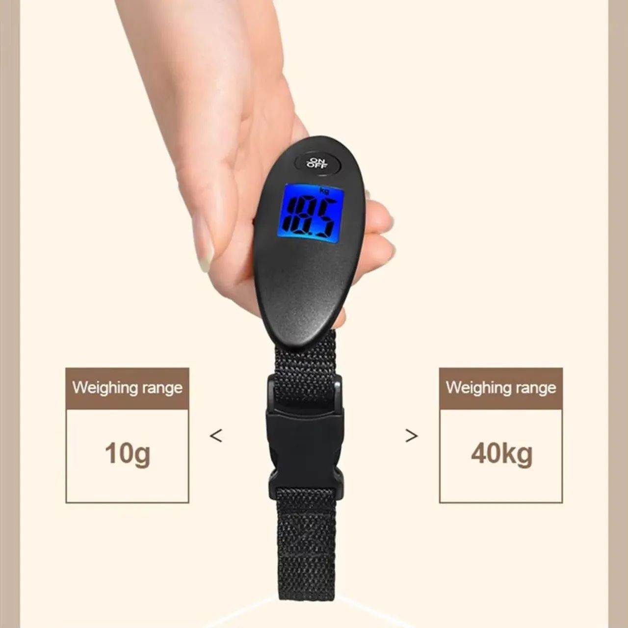 Balança digital portátil para bagagem 