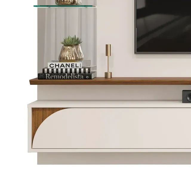 Painel De TV 75 Polegadas Off White - Foto 3