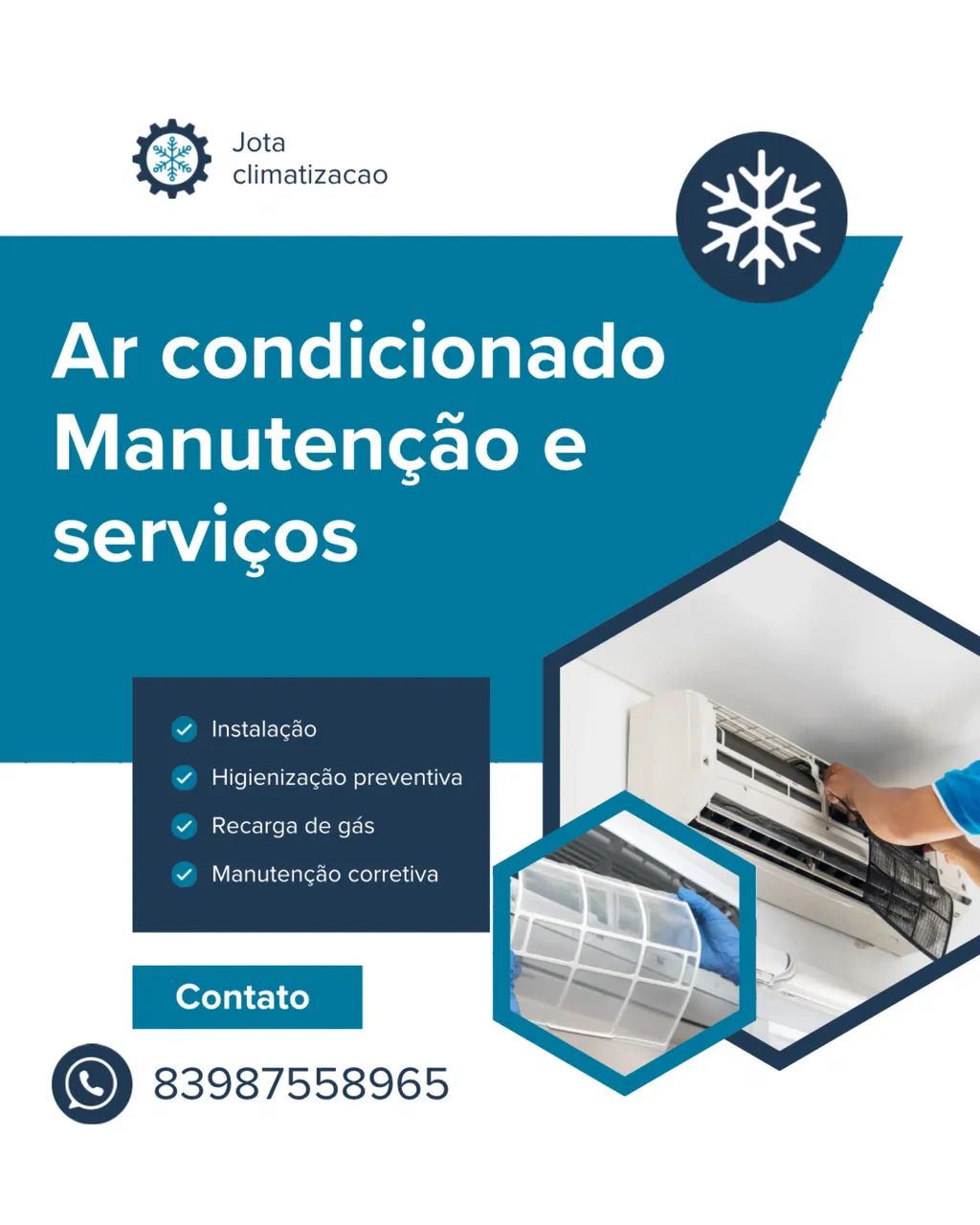 Manutenção Ar-condicionado instalação 