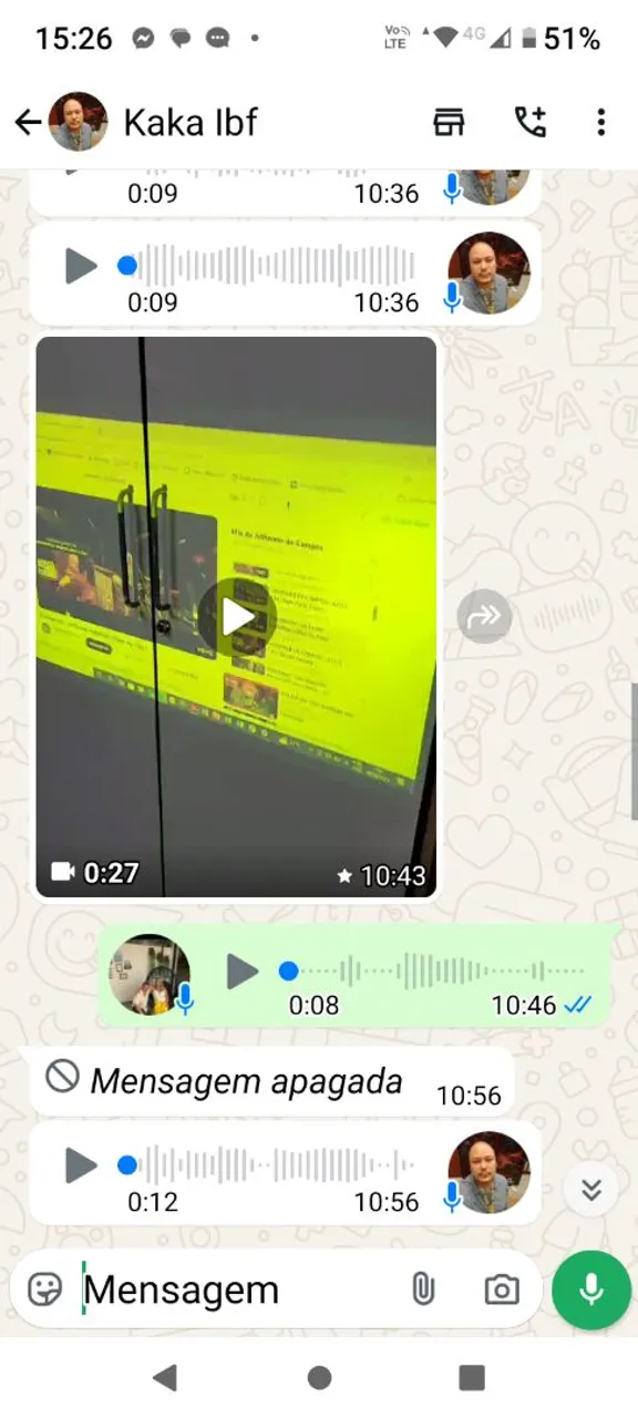 Projetor na parede
