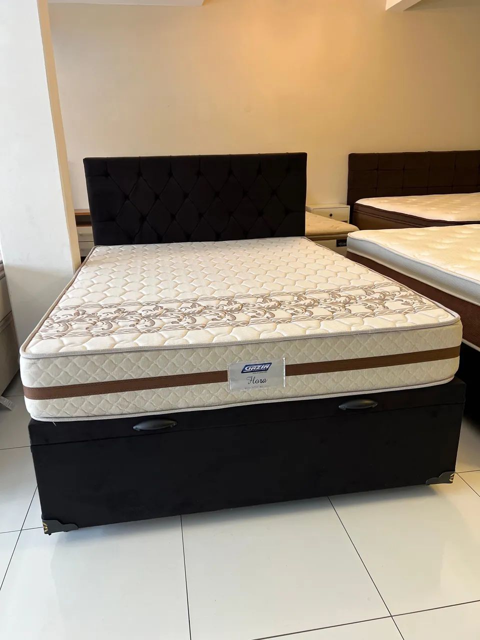 Cama Casal BAÚ COM COLCHÃO - ENTREGA GRÁTIS! 