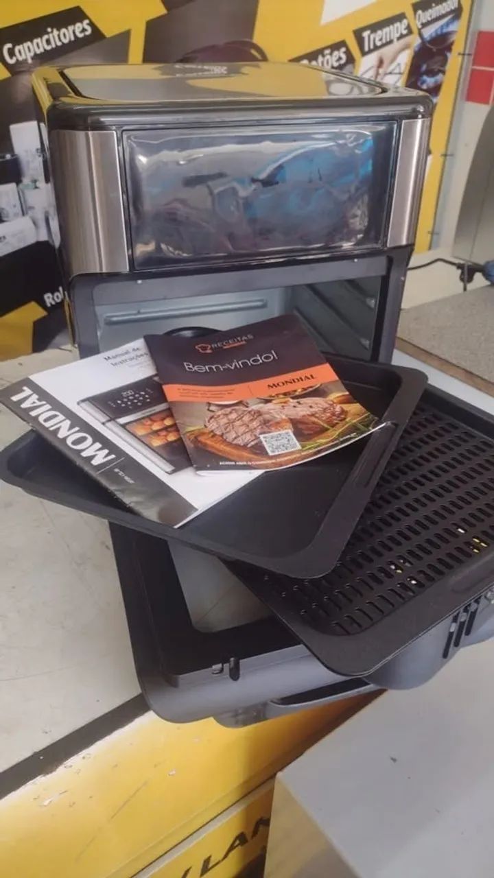 Air Fryer Mondial Forno Oven AFON-12L-BI Preta 12L - Foto 3