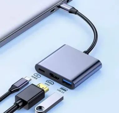 Hub 3 em 1 Usb Usb c para Hdmi z1436