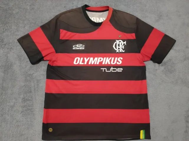 Camisa Oficial Flamengo Olympikus Tube 2009, #10, tamanho G (56x75cm).