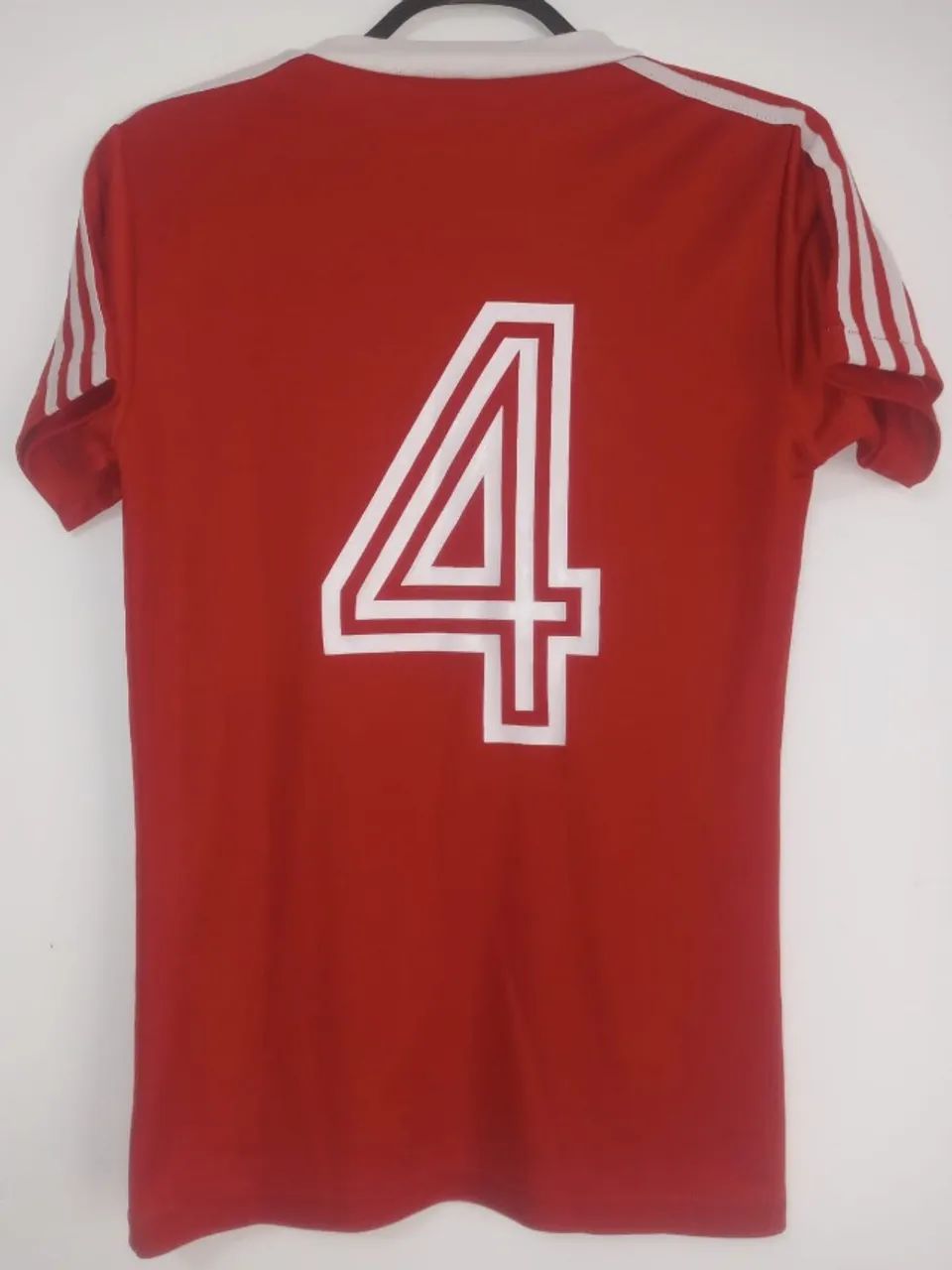 Camisa Bayern Munich Mundial Clubes 1976 #4 Schwarzenbeck Jogo Certificada