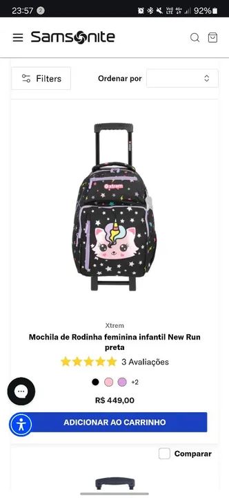 Mochila de Rodinha - SamsOnite - New Run 4Xt - Foto 3