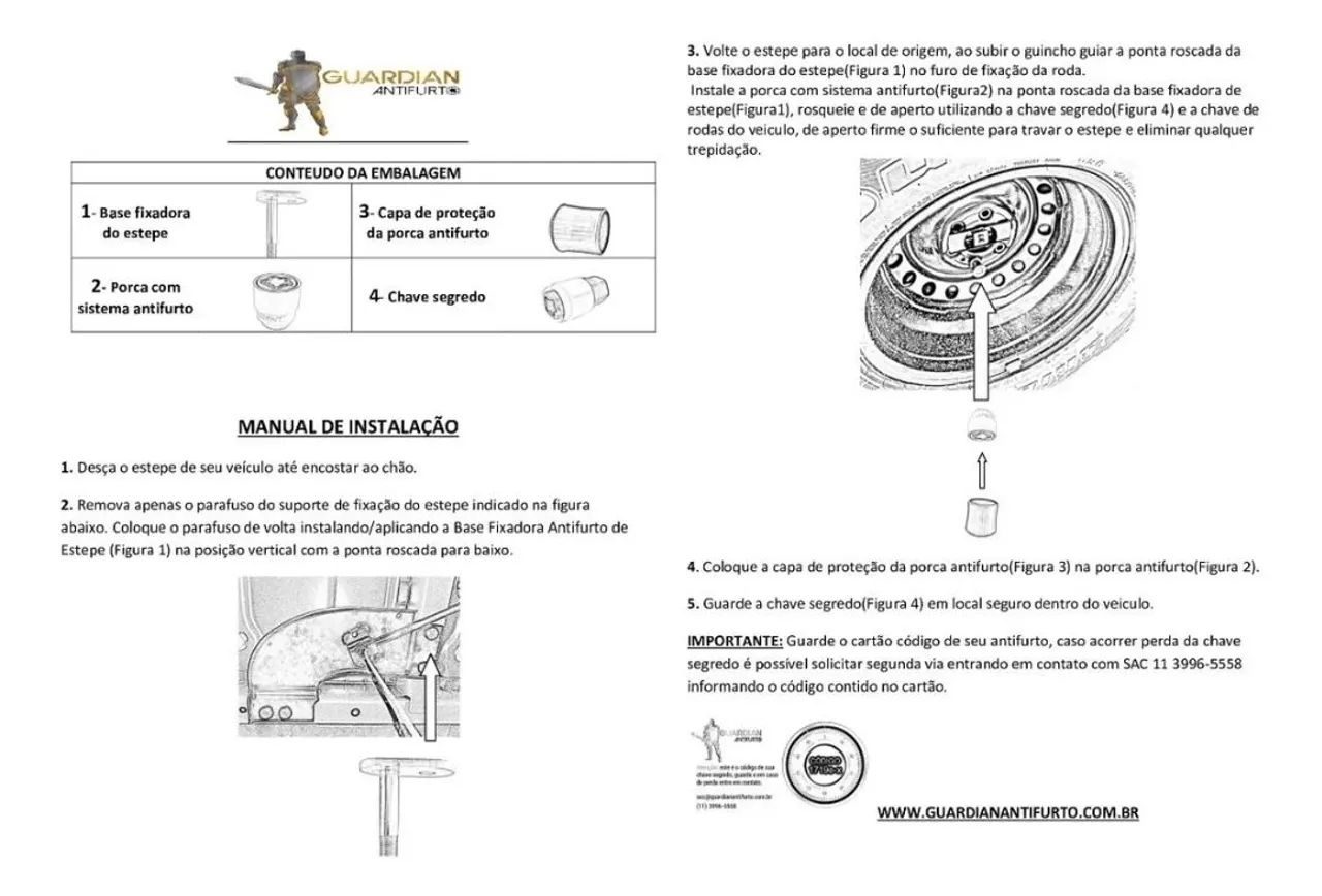 Trava de Estepe + trava de rodas fiat Strada - Foto 2