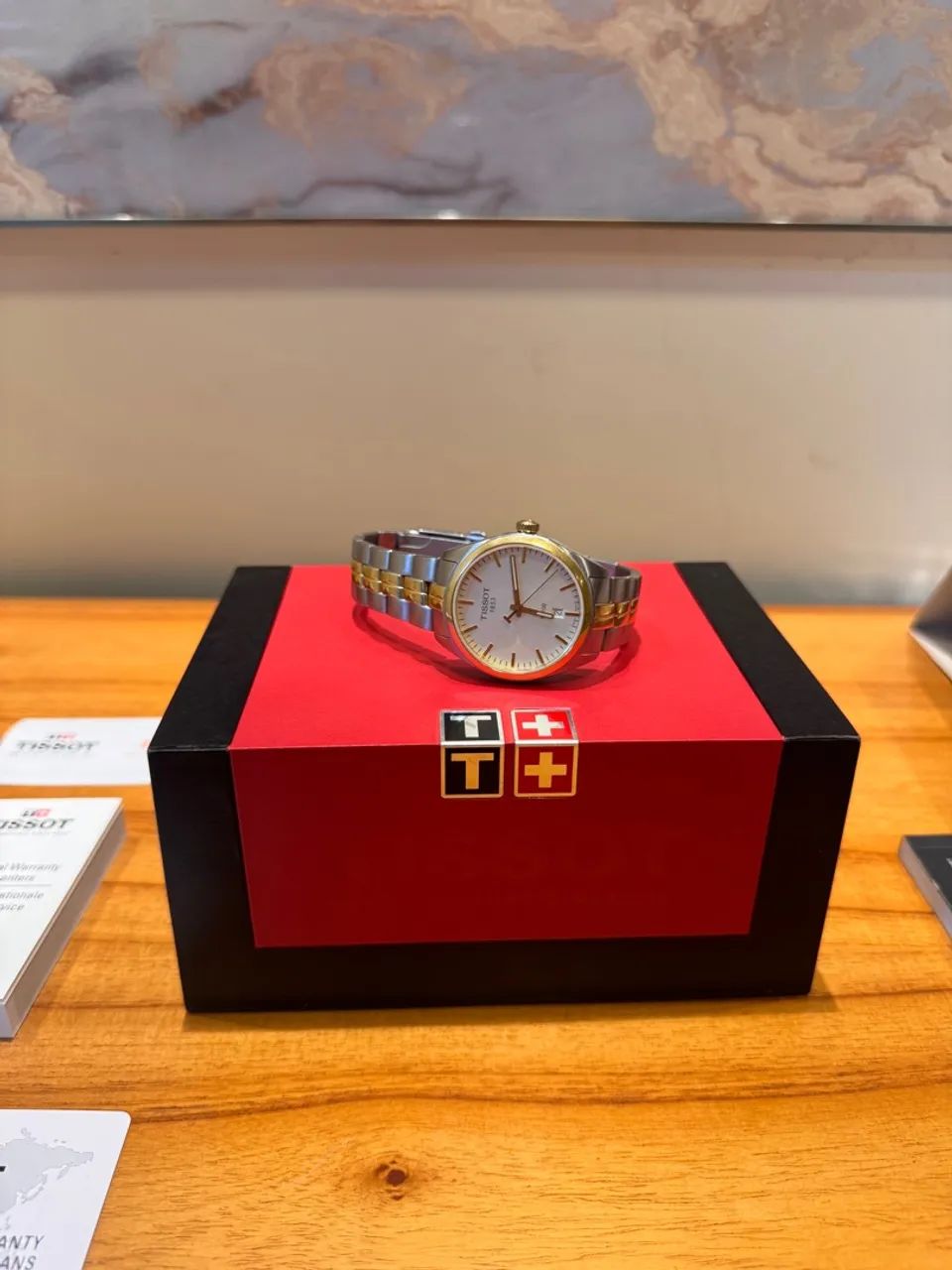 relógio tissot pr100 bicolor ouro e aço original - completo - Foto 5