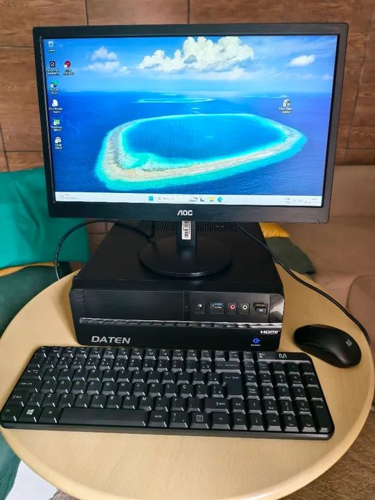 COMPUTADOR DESKTOP COM MONITOR AOC LED 18.5 POLEGADAS  - Foto 4