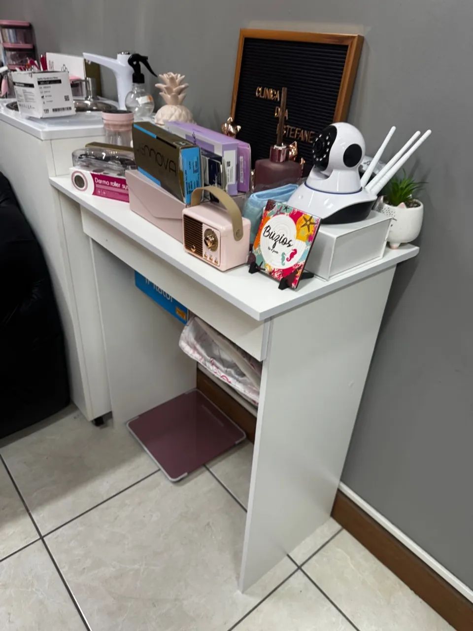 Mesa escrivavaninha com gaveta novinha - Foto 5