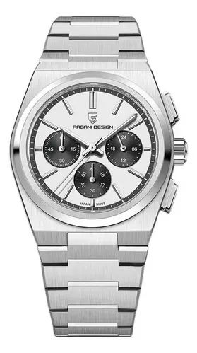 Relógio Pagani Design 1761, Cristal de safíra, Maquinario Seiko, Aço 316