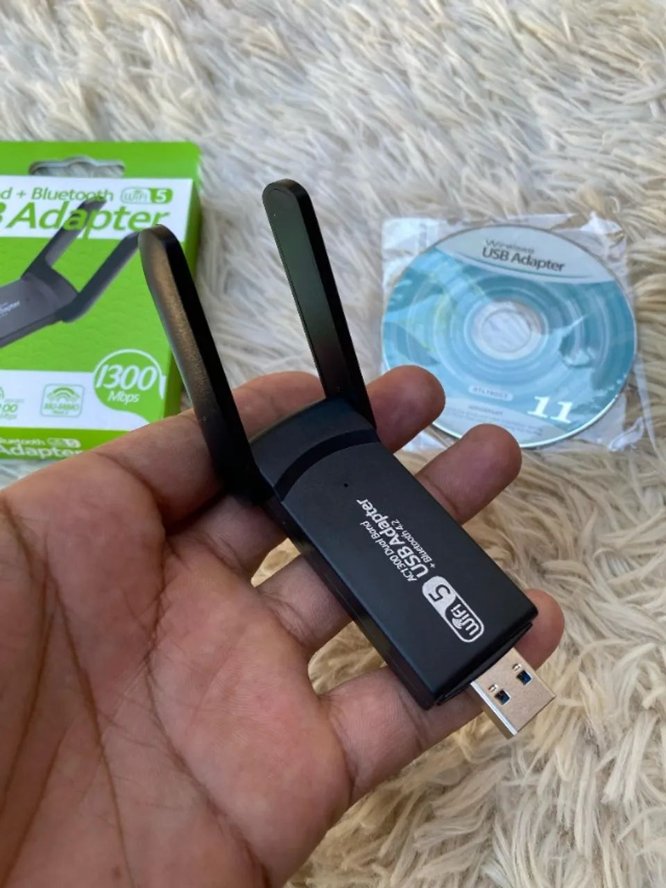 Adaptador Wifi 5ghz Usb 3.0 Dual Band 5g Ac 1200mbps Pc Note - Foto 3
