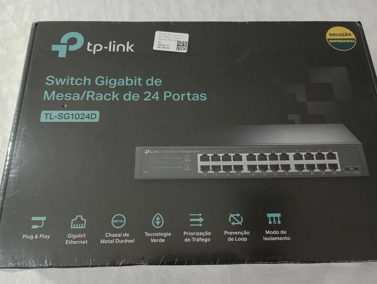 Switch Gigabit de Mesa / Rack de 24 portas