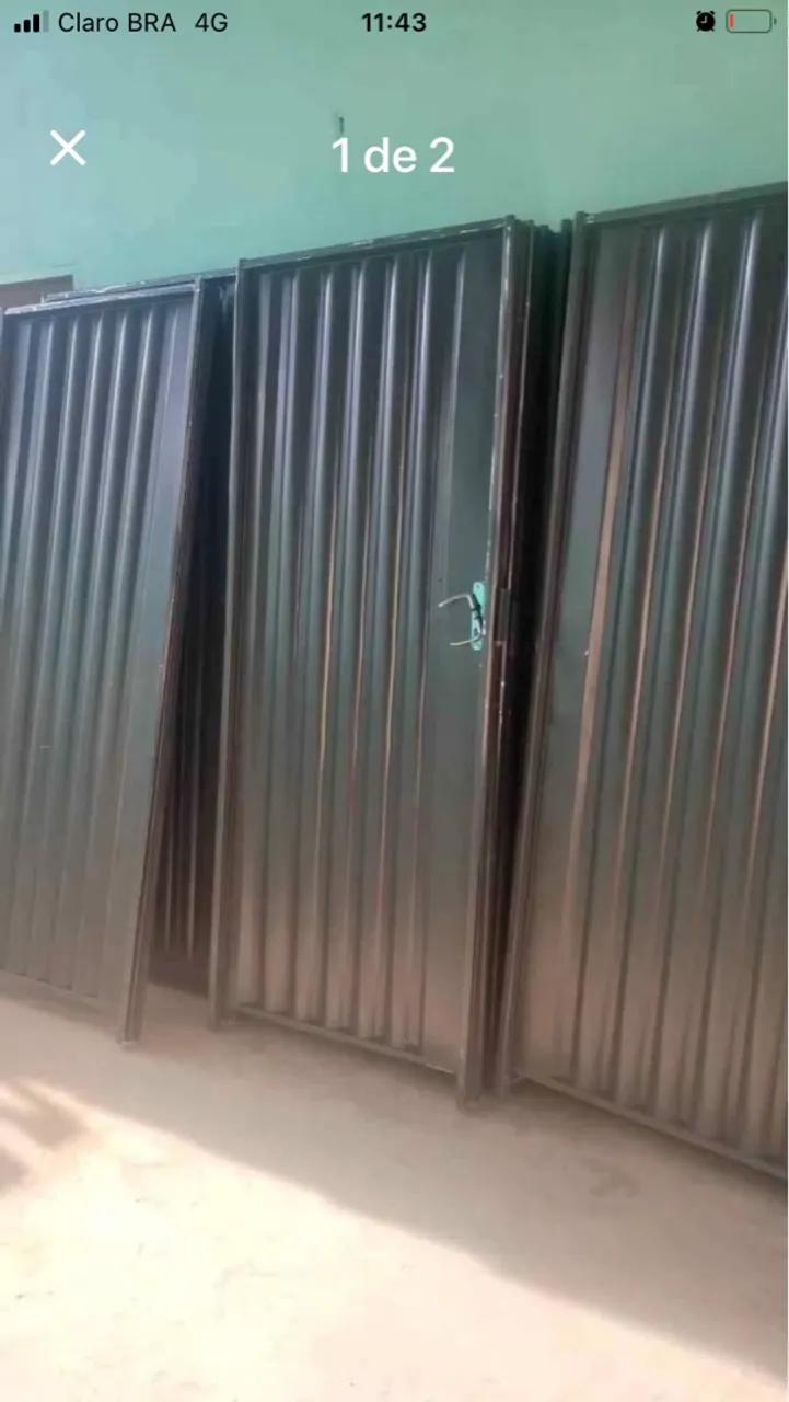 Portas de Aço Reforçadas entrega grátis