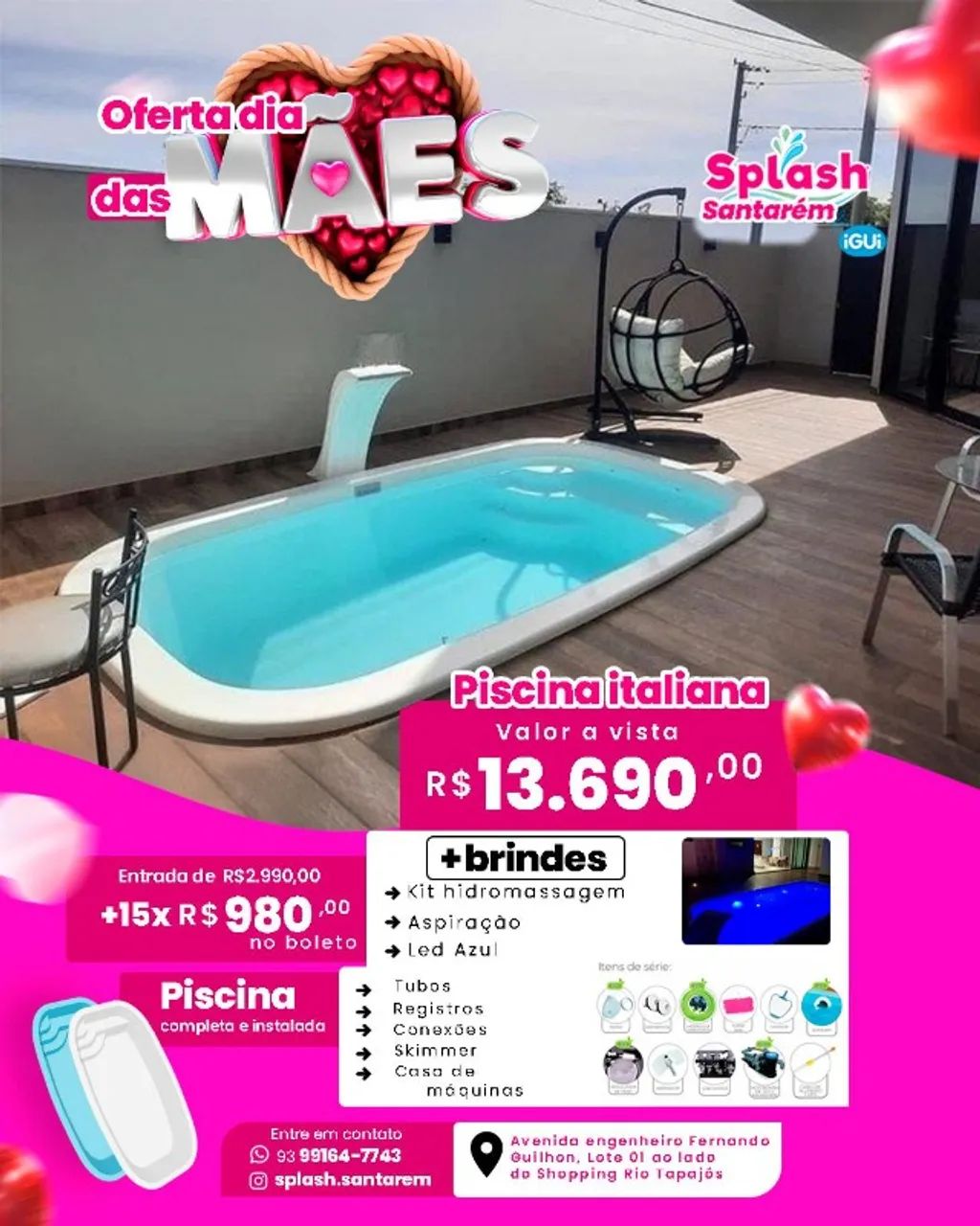 Piscina em promoção