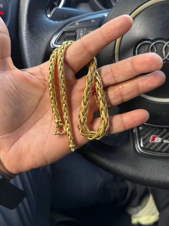 Cordão de Ouro 18k (oco) - Foto 2