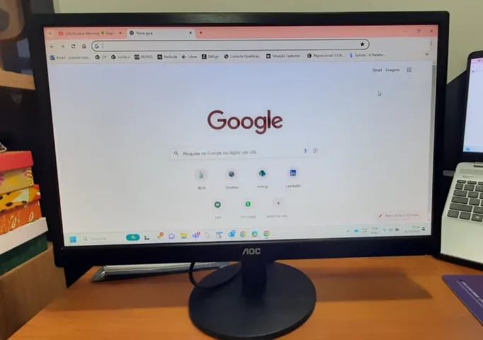 Monitor AOC 22" Led - Ips - Anti Reflexo - Full Hd 1920 x 1080 Com Conexões HDMI e VGA - Foto 4