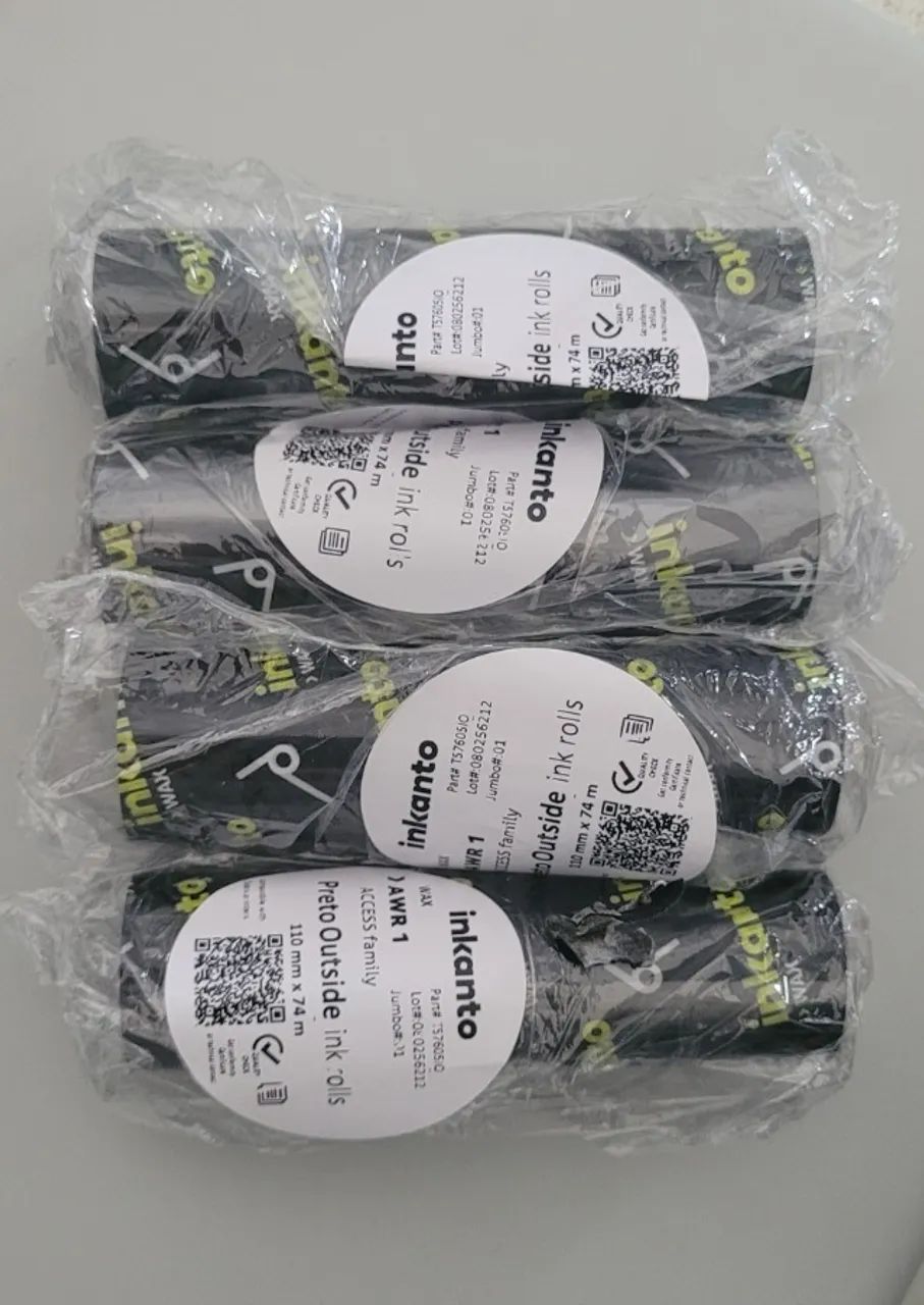 Kit 4 Ribbon 110x 74 Armor Inkanto Argox Elgin Zebra