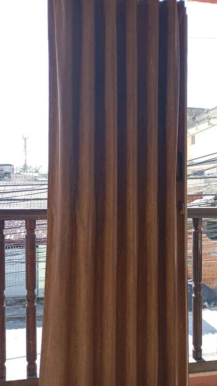 Porta Sanfonada em alumínio e lona 1