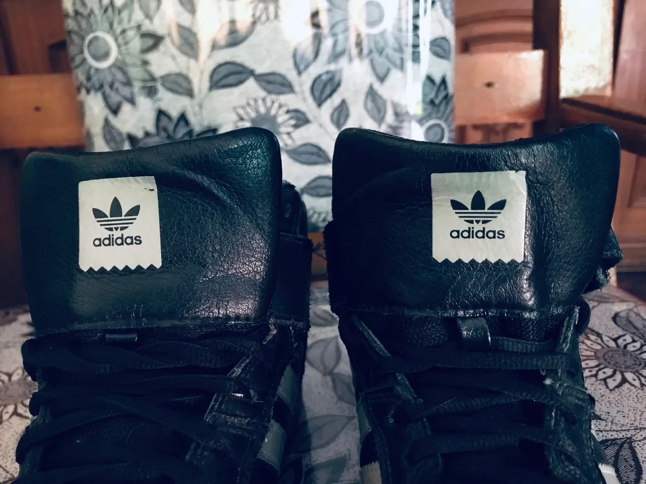 Adidas Black Midd   Em Couro *.   39 - Foto 2