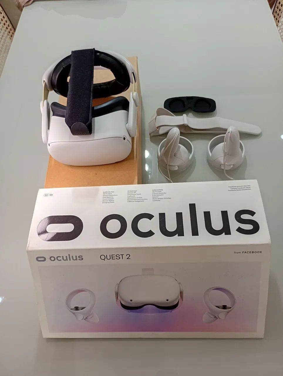 Oculus Quest 2 (64GB) com Strap de Conforto KIWI - Peças e