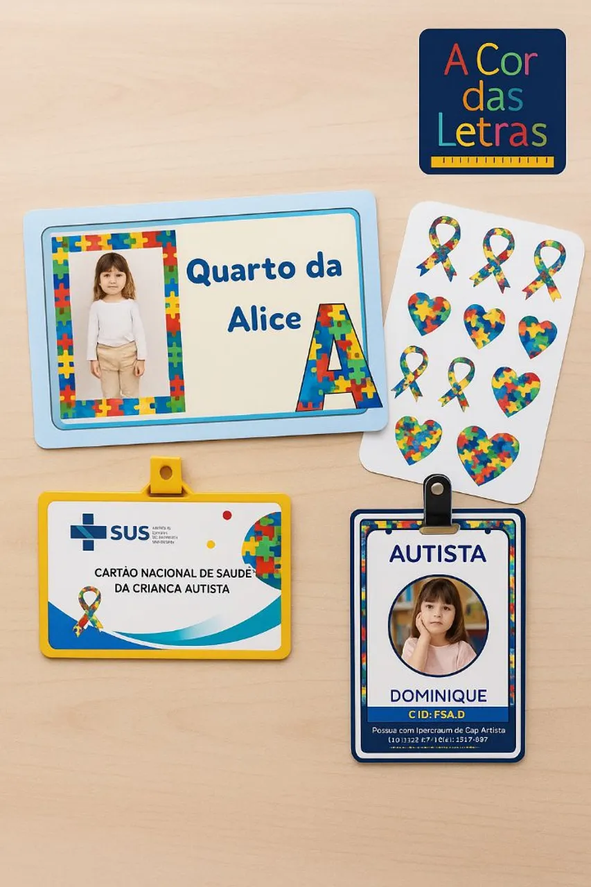 Kit Informativo AUTISMO TEA - 4 itens personalizados