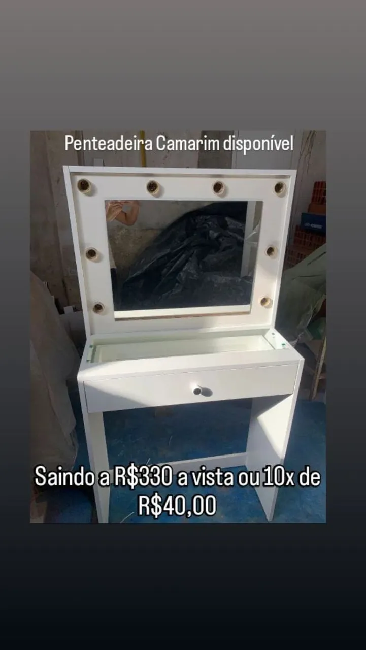 Penteadeira Camarim 70cm 8 bocais 100% MDF PRODUTO NOVO