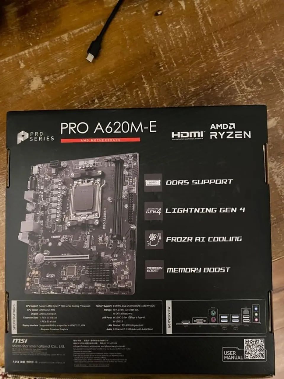 Placa mãe msi A620m - e PRO - Foto 2