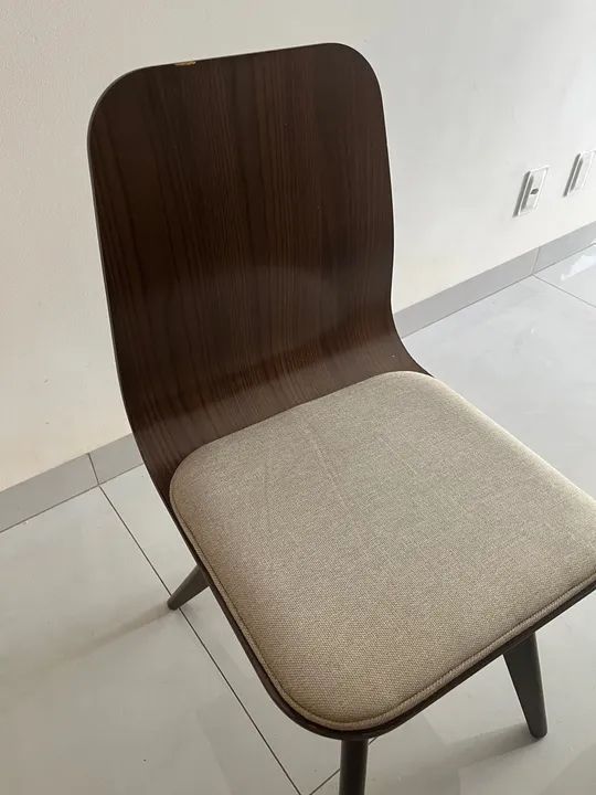 Mesa de Jantar 6 lugares laca off white com tampo de  vidro  - Foto 4