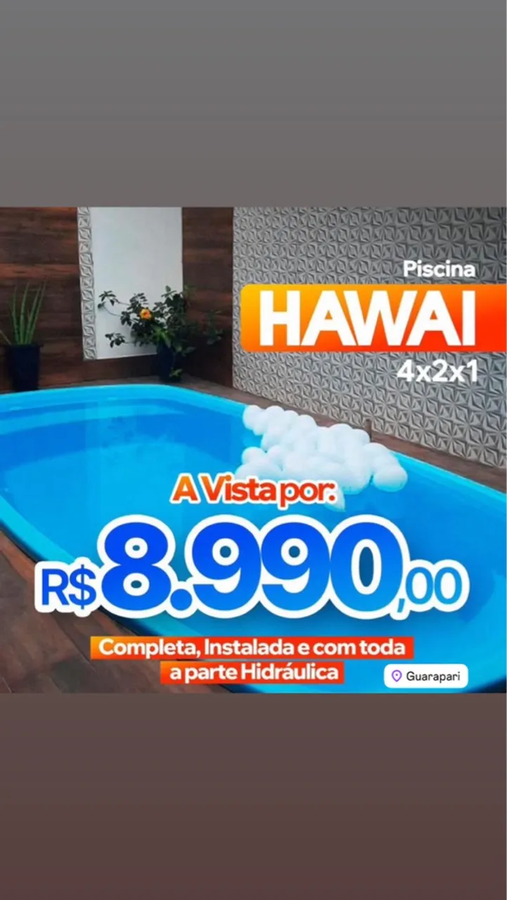 Piscina fibra