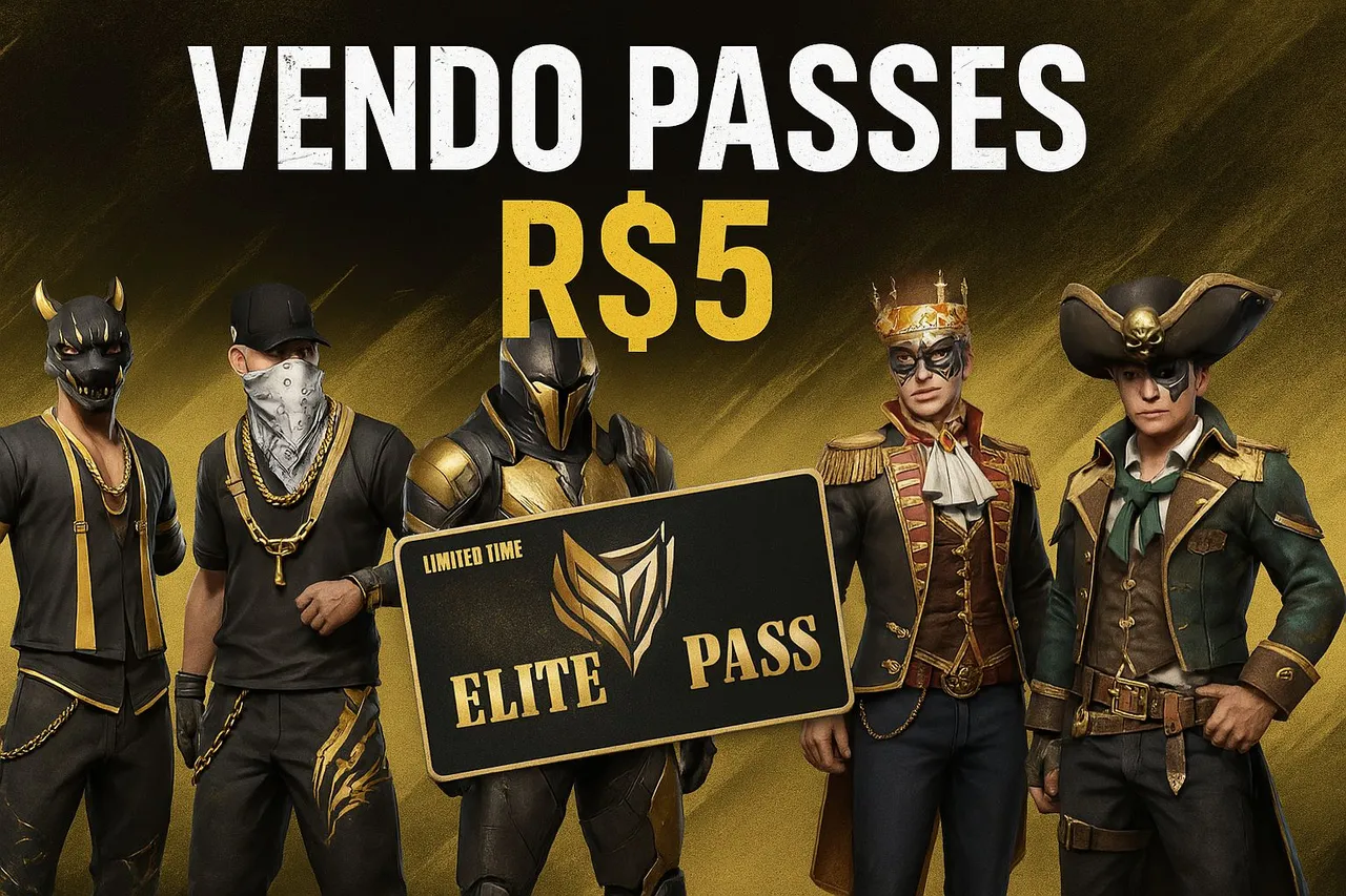 Vendo Passes Do Free Fire R$5