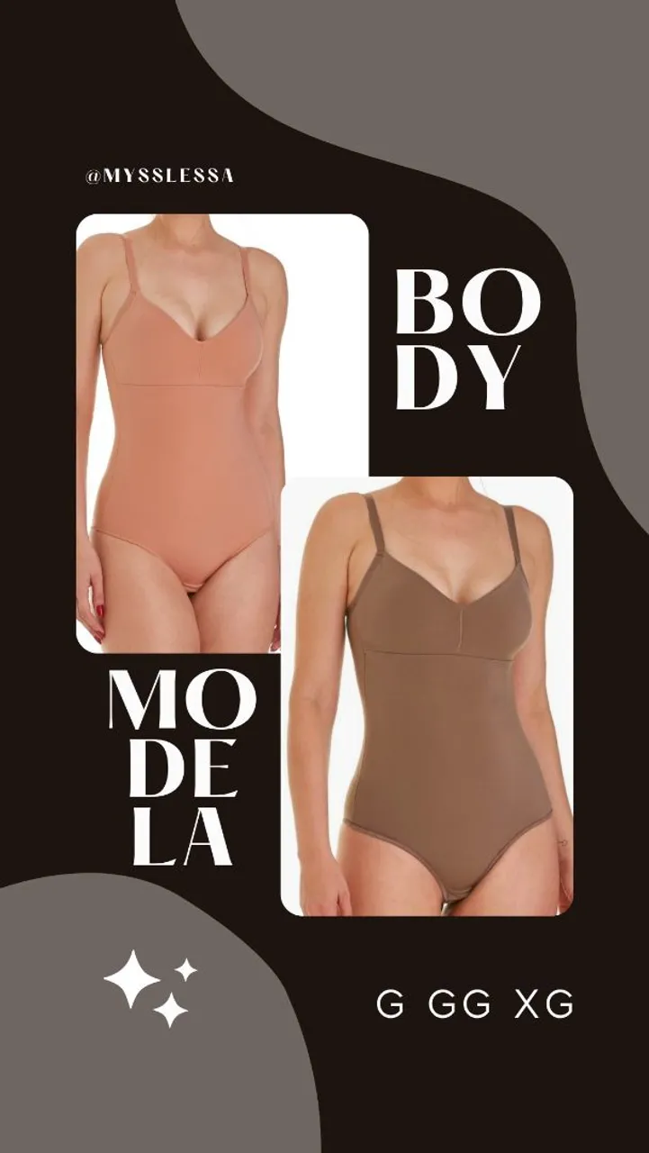 Body Bege e Rosa - Modelagem Perfeita