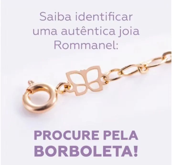 Colar Rommanel 80 cm Detalhes de Folhas - Foto 3