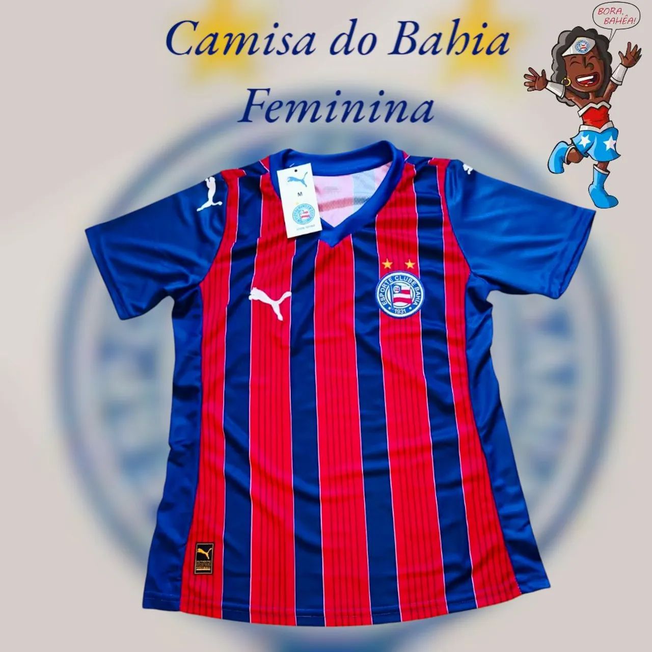 Camisa de Time Feminina Baby Look 