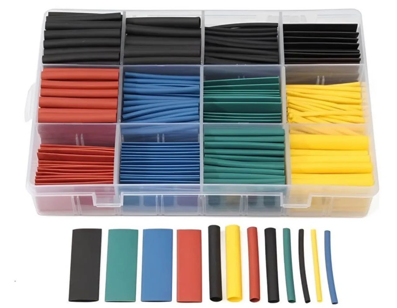 Espaguete/tubo Termo Retrátil Colorido Kit Com 530 Peças