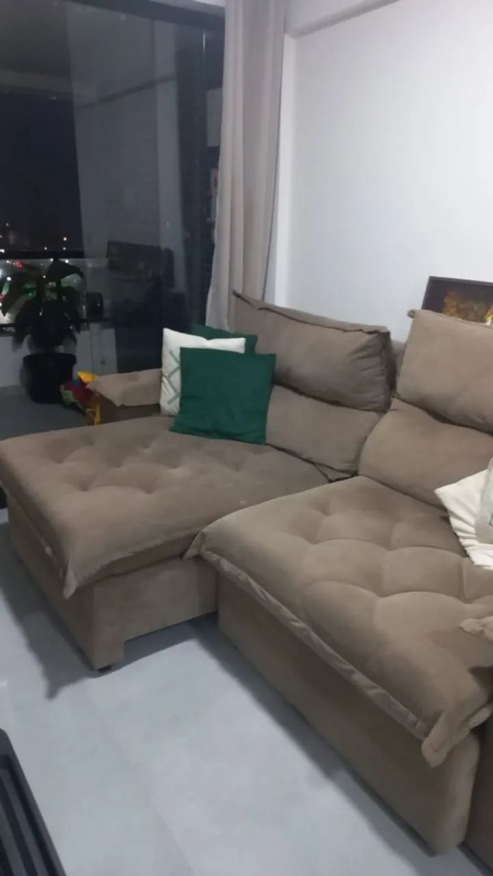 Sofá-Cama Marrom 2 em 1 - Foto 5