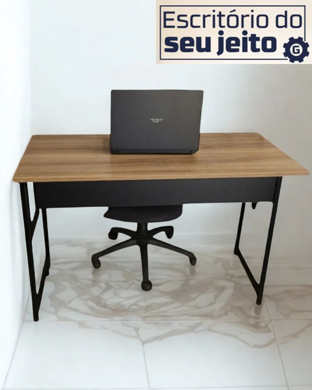 Mesa de Estudo Reforçada 1,1 m NOVA Escrivaninha Multiuso Notebook Computador Escritório
