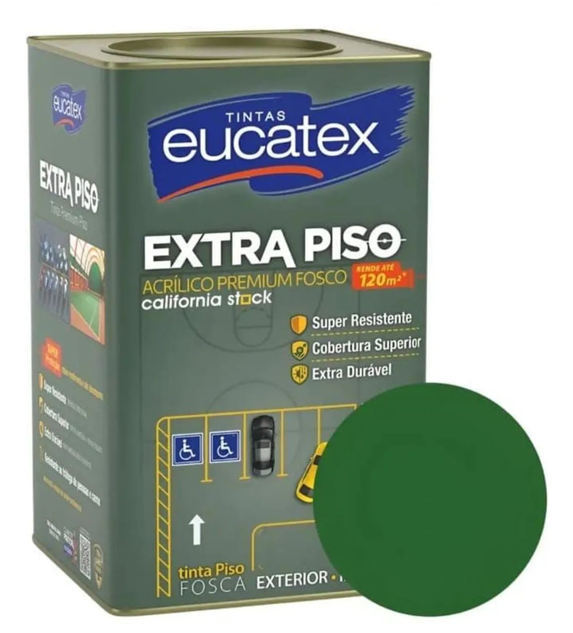 Tinta para piso Eucatex  Verde e área interna e externa 