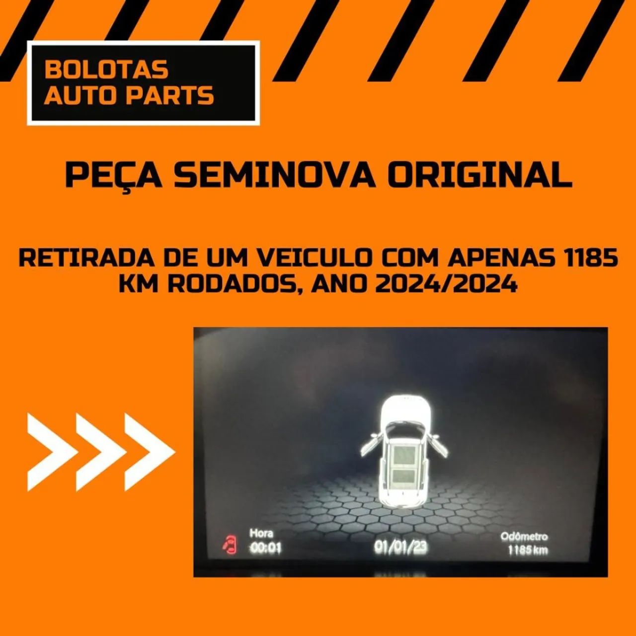 Par Cinta Tanque Combustível Jeep Renegade 1.3 15 A 25 Origi Preto 2024 - Foto 2