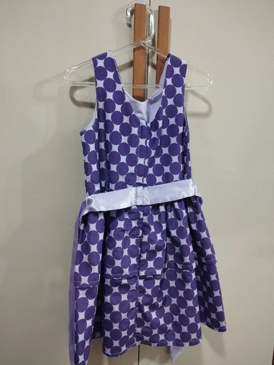 Vestido Poa Roxo com Lilás - Foto 4